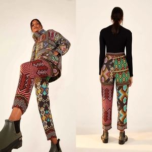 NWT FARM Rio Yawanawa Scarf Pants Size Small
